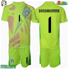 Italien Gianluigi Donnarumma #1 Målvakt Hemmaställ Barn EM 2024 Kortärmad (+ Korta byxor)